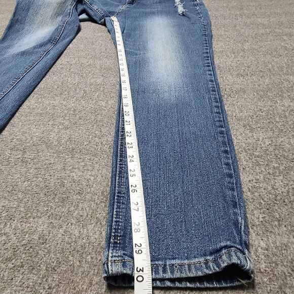 Vega Womens Jeans 14 Blue Distressed Skinny Stretch Denim Pants‎ - Picture 3 of 8